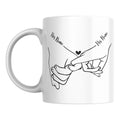 SUBLIX Custom Couple's Mug | Personalized Love Design with Names | Romantic 11 oz Ceramic Coffee Cup | Gift for Anniversary, Wedding, Valentine's Day, or Special Occasions